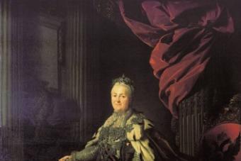 Erotic furniture of Catherine - history in photographs Portrait of Catherine 2 in old age